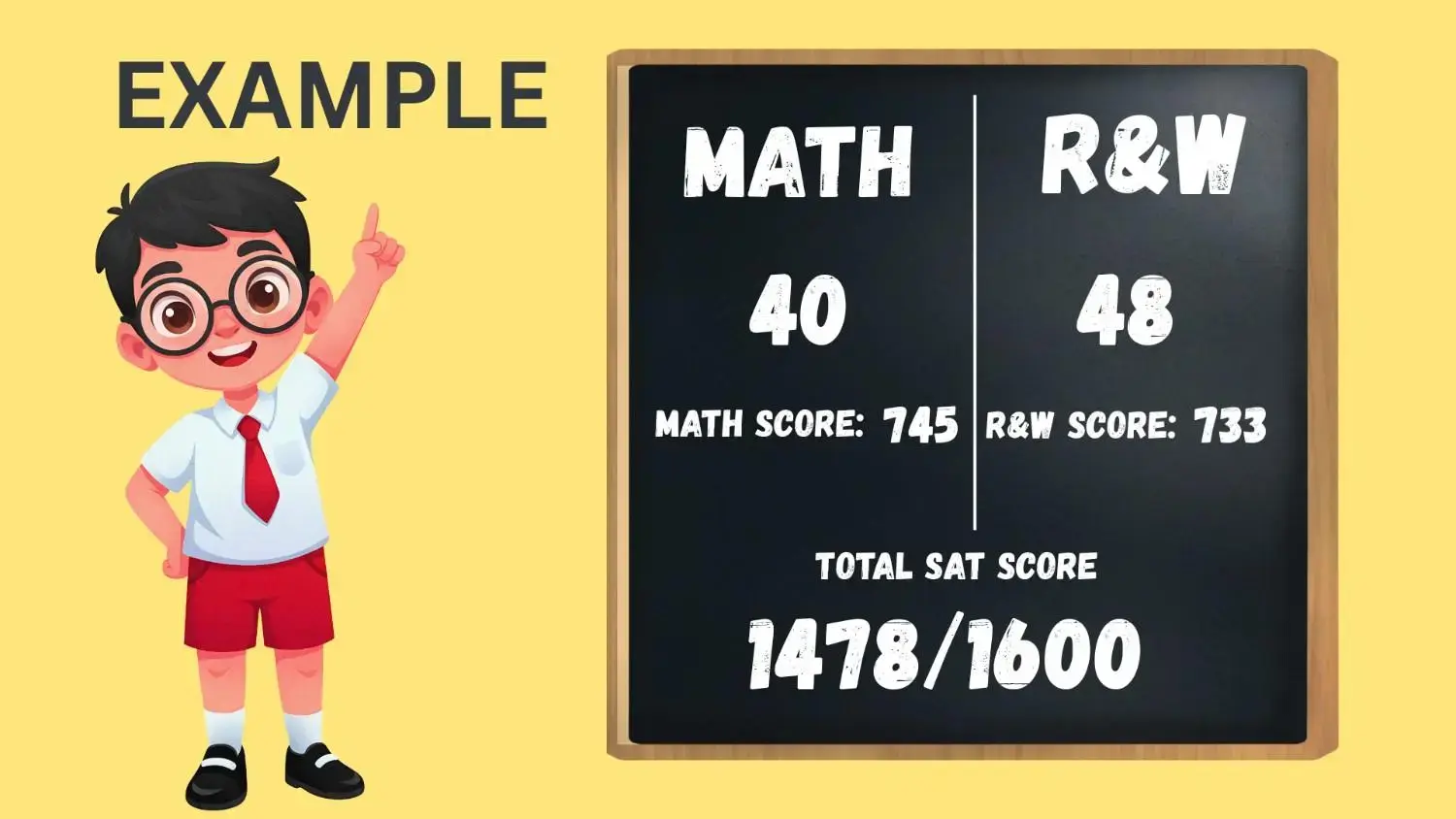 SAT Score Chart Example